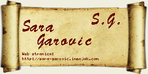 Sara Garović vizit kartica